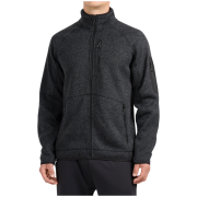 Pánska mikina 4F Fleece M485 sivá Deep Black Melange
