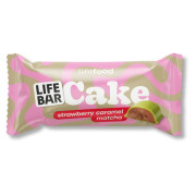 Tyčinka Lifefood Cake jahoda, karamel a matcha (35 g)