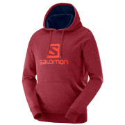 Pánska mikina Salomon Logo Hoodie M-biking red