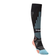 Dámske podkolienky Bridgedale Ski Midweight Women's čierna/modrá Black/Coral/