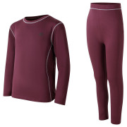 Detský funkčný set Dare 2b Pow II Baselayer Set Huckleberry tmavočervená Huckleberry