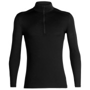 Pánske tričko Icebreaker Mens 200 Oasis LS Half Zip čierna Black