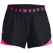 Dámske kraťasy Under Armour Play Up Shorts 3.0 čierna/ružová Black / Rebel Pink / Rebel Pink