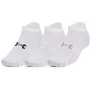 Sada ponožiek Under Armour Essential No Show 3pk biela White / White / Retro Pink