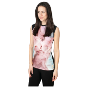 Dámske tielko Drexiss Full Marble Coolmax čierna/ružová