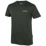 Pánske tričko Zulu Merino 160 Short 4C Comfy tmavozelená dark green melange