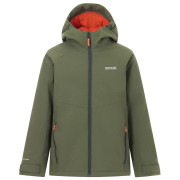 Detská zimná bunda Regatta Hillain Warm Lined Dark Khaki khaki DrkKhaTea