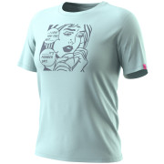 Dámske tričko Dynafit Graphic Co T-Shirt W svetlomodrá 3181 - cloud blue/POWDER DAY