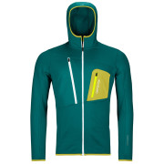 Pánska mikina Ortovox Fleece Grid Hoody M 2023 tmavozelená Pacific Green