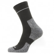 Nepremokavé ponožky SealSkinz Morston čierna/sivá