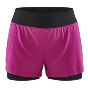 Dámske kraťasy Craft Adv Essence 2V1 ružová Roxo