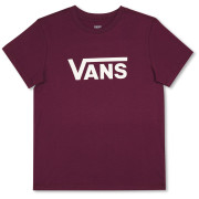 Dámske tričko Vans Wm Drop V Ss Crew-B vínová Port Royale