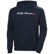 Pánska mikina Helly Hansen Core Graphic Sweat Hoodie tmavomodrá Navy