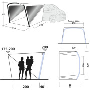 Nafukovací prístrešok Outwell Touring Shelter Air