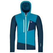 Pánska mikina Ortovox Fleece Grid Hoody M 2024 modrá mountain blue