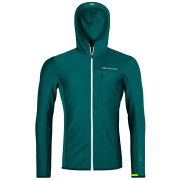 Pánska bunda Ortovox Fleece Light Grid Hooded Jacket