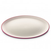 Tanier Omada SANALIVING Dinner Plate 24xh2cm biela/červená