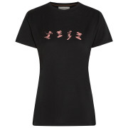 Dámske tričko Icebreaker Women Merino 150 Tech Lite SS Tee Snow Day čierna Black