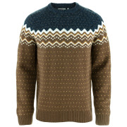 Pánsky sveter Fjällräven Övik Knit Sweater M hnedá Dark Oak-Navy