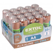 Batérie alkalické AA Extol Light 20 ks
