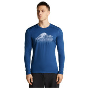 Pánske funkčné tričko Icebreaker Men Mer 200 Oasis LS Crewe Rising Light