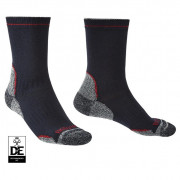 Pánske ponožky Bridgedale Hike LW T2 CP Boot čierna/červená