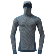 Pánska funkčná mikina Devold Reverso Merino Hoodie Man modrá Griffin