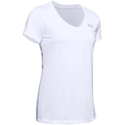 Dámske funkčné tričko Under Armour Tech SSV - Solid 2023 biela White / / Metallic Silver