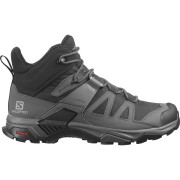 Pánske turistické topánky Salomon X Ultra 4 Mid Wide Gtx čierna/sivá black