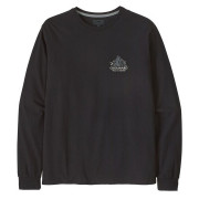 Pánske tričko Patagonia M's L/S Chouinard Crest Responsibili-Tee čierna Black