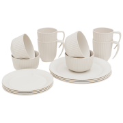 Sada riadov Outwell Delish 4 Person Dinner Set béžová Sandstone