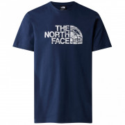 Pánske tričko The North Face M S/S Woodcut Dome Tee modrá