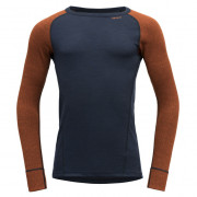 Pánske funkčné tričko Devold Duo Active Merino 205 Shirt modrá/oranžová