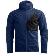 Pánska nepremokavá bunda Ortovox Trace 2.5L Jacket M modrá/čierna Blue Nunatak