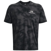 Pánske funkčné tričko Under Armour Rush Energy Print SS čierna Black / / White