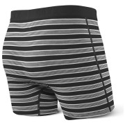 Boxerky Saxx Ultra Boxer Brief Fly Black Crew Stripe
