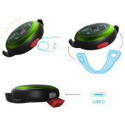 Svetlo pre psa Curli Luumi Safety LED Lights rechargeable