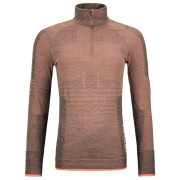 Dámske funkčné tričko Ortovox 230 Competition Zip Neck W oranžová bloom