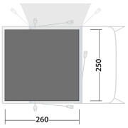 Podložka pod stan Outwell Footprint Talladega Air