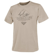 Pánske tričko Helikon-Tex T-Shirt (Outback Life) béžová Khaki