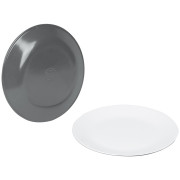 Sada tanierov Bo-Camp Dinner plate Two tone - 4ks sivá Grey