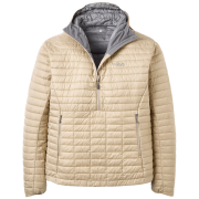 Pánska bunda Rab Microlighter Pullover Down Hoody béžová