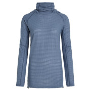 Dámska mikina Icebreaker Wom Mer 400 RealFleece Grid Pulover Hood modrá/sivá Dawn