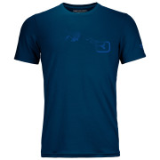 Pánske funkčné tričko Ortovox 185 Merino Logo Spray TS