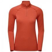 Dámske funkčné tričko Montane Dart Xt Zip Neck červená