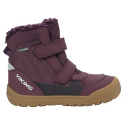 Detské zimné topánky Viking Outdoor Footwear Spruce Barefoot Warm GTX 2V Wine vínová Wine