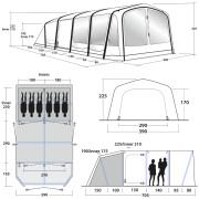 Nafukovací stan Outwell Forestville 6SA