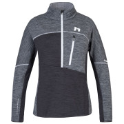 Dámska mikina Hannah Meda Hz sivá/čierna light gray mel (white)