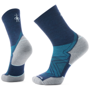 Ponožky Smartwool Run Targeted Cushion Mid Crew Socks modrá/sivá DEEP NAVY