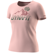 Dámske funkčné tričko Dynafit Transalper Graphic S/S Tee W červená/ružová pale rose/5560
